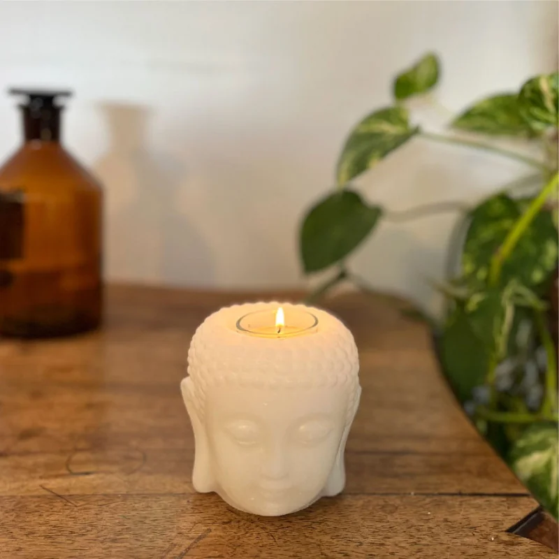 Wax lantern buddha head shaped