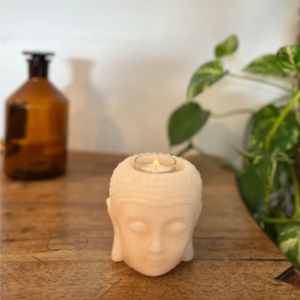 Wax lantern Bindi buddha head shaped