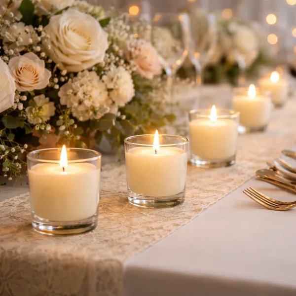 Vela en Vaso para Eventos 5 Ø x 7 cm | Caja 24 Unidades