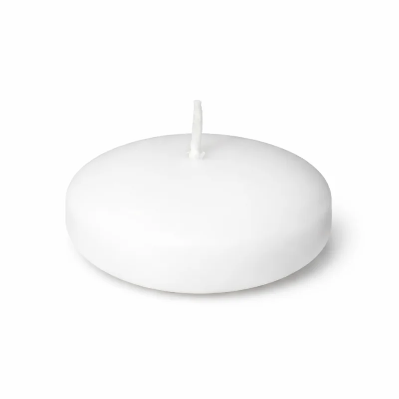 Floating candles 6 ø x 2,5 cm. h. - Box 100 units