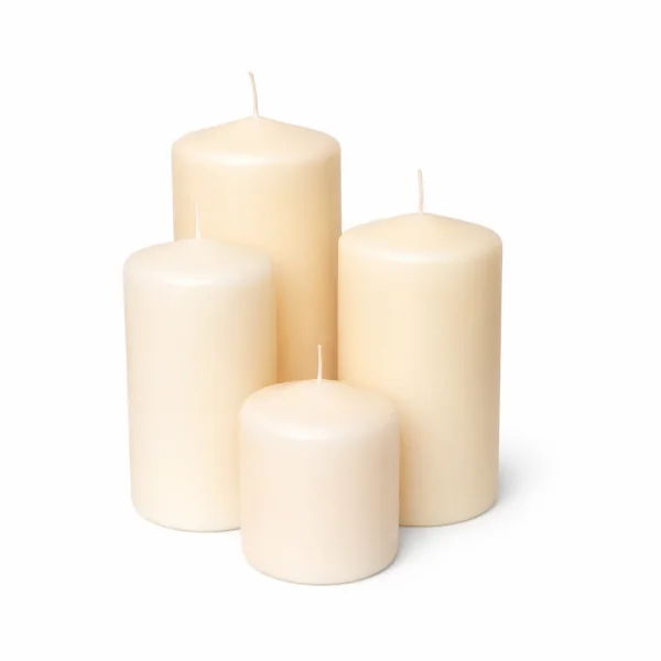 Velas cilíndricas 8 ø x 10 cm. Alto - Caja de 6 unidades