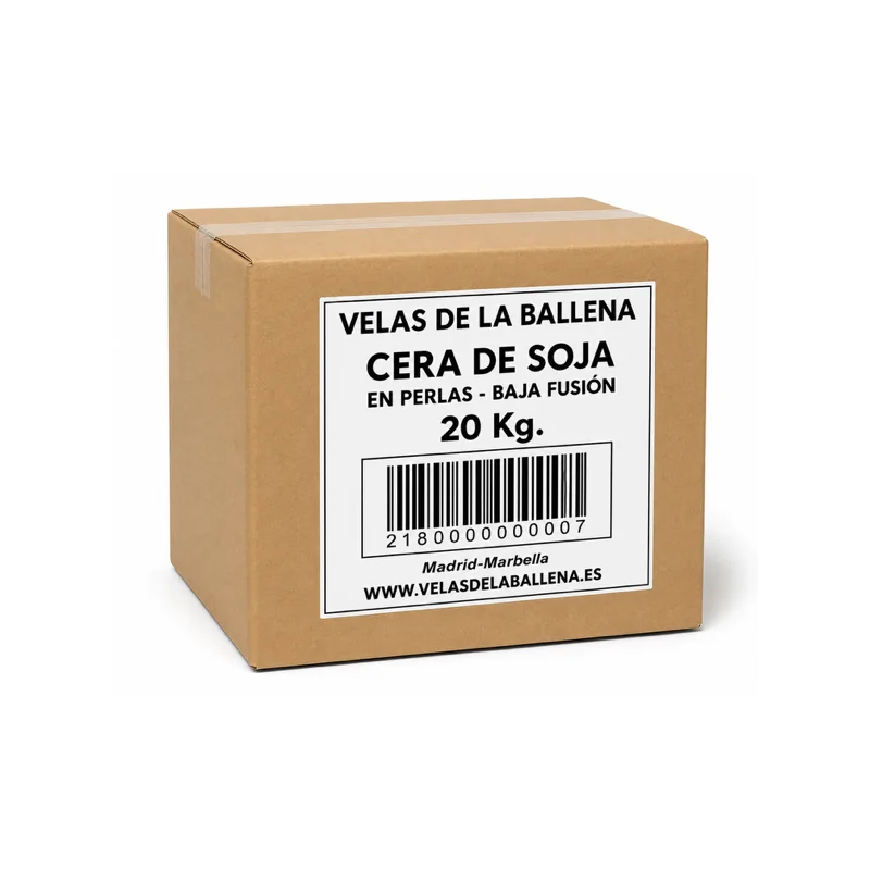 Cera de SOJA en perlas - BAJA Fusión - 20 KG.