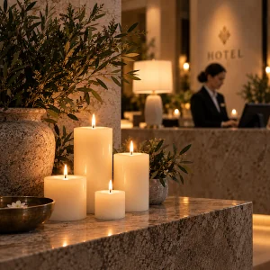 Velas cilíndricas 6 ø x 10 cm. Alto - Caja de 12 unidades