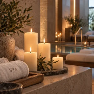 Velas cilíndricas 8 ø x 15 cm. Alto - Caja de 6 unidades