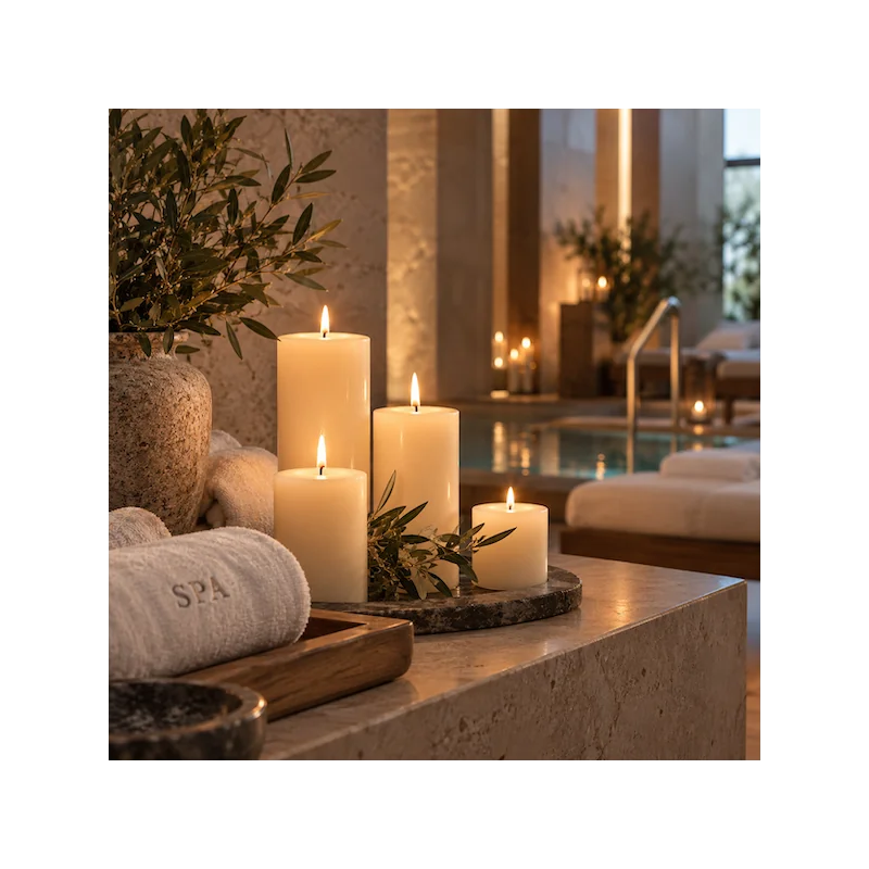 Velas cilíndricas 8 ø x 20 cm. Alto - Caja de 6...