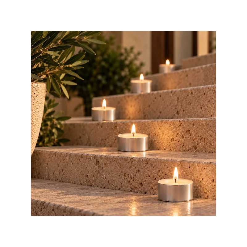Velas de té 8 hs. - Caja de 600 unidades