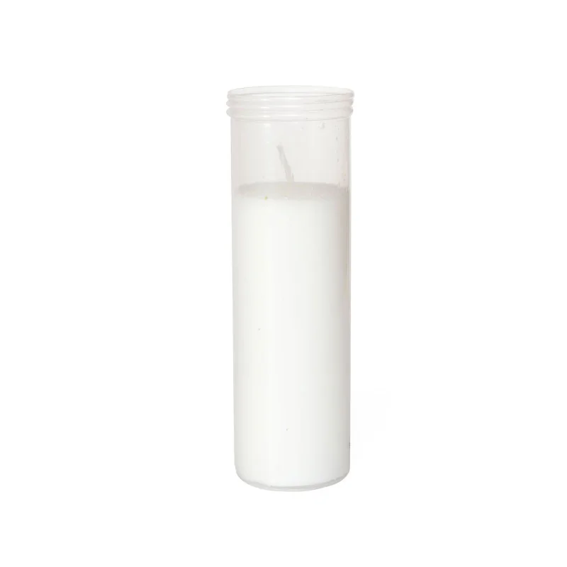 plastic container candles