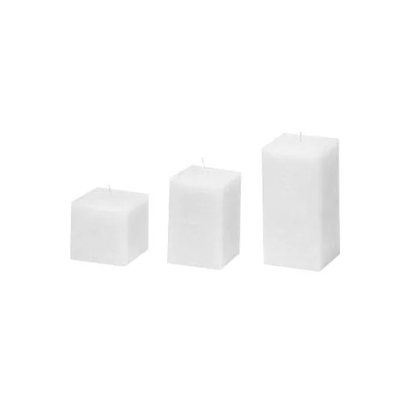 velas cuadradas macizas