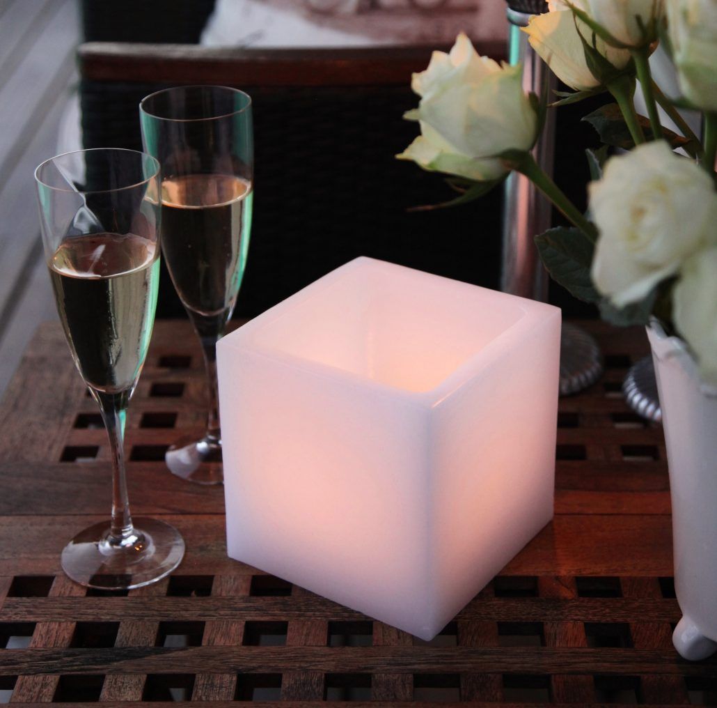 Cena romantica velas